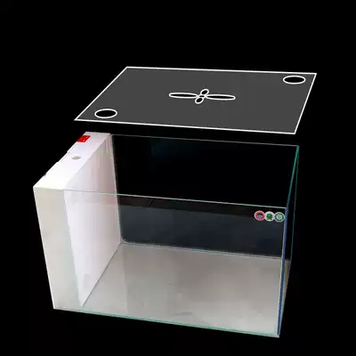 Johnson ultra-white back filter small fish tank transparent acrylic cylinder head splash-proof water anti-jumping fish imitation dust cover Cover Cover