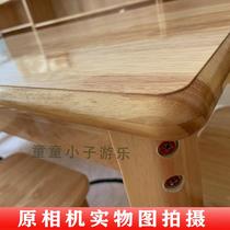 Shanghai Kindergarten Special Tables and Chairs Solid Wood Childrens Desk and Chair Set Baby Early Education Home Learning Writing and Drawing