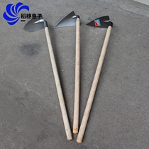 Triangle hoe steel forged triangle Rake mine construction site rake Stone iron tip rake Triangle flat rake