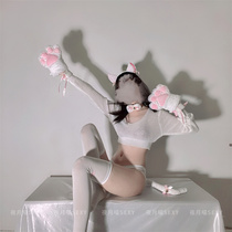 Night Moon Meow: Tiger Year limited sexy cat suit cosplay plush cat ears headband tail 7-piece set