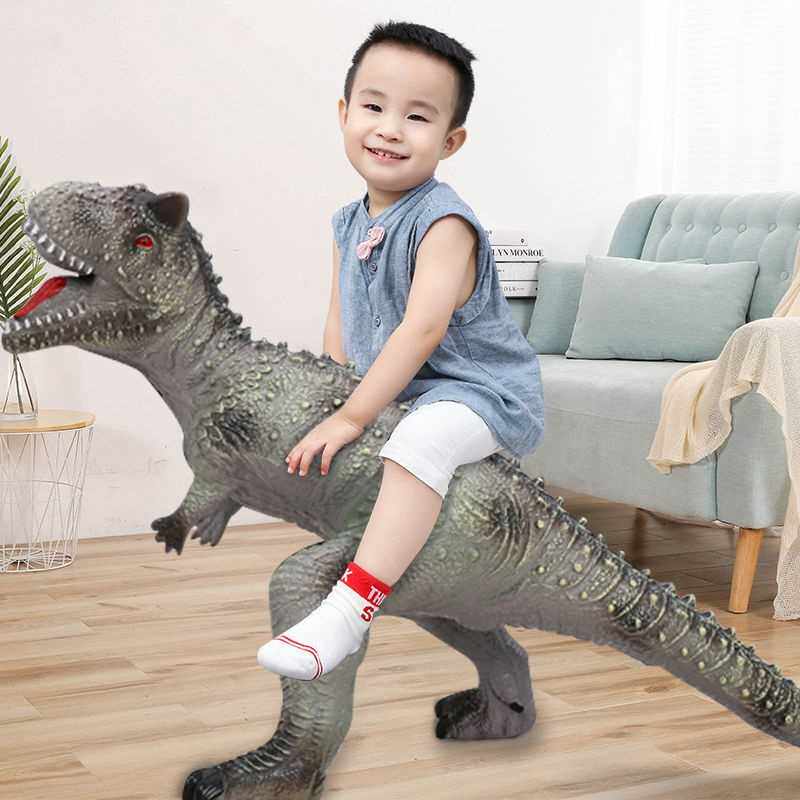 Giant Tyrannosaurus rex toy giant dinosaur talking oversized soft rubber triceratops simulation model children ㊣