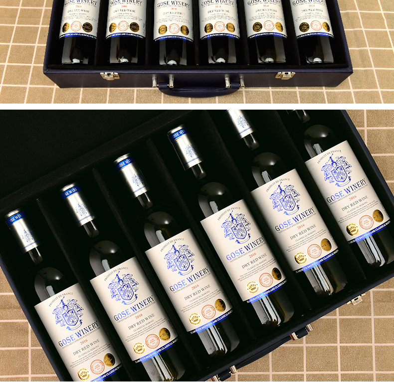 法国进口 Gose Winery 歌思酒庄 蓝骑士干红葡萄酒 750mL*6瓶 手提礼盒装 天猫优惠券折后￥159包邮（￥1359-1200）