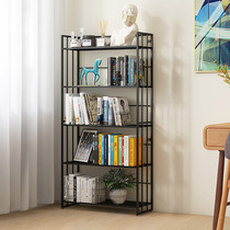 Wrought iron bookshelf living room simple bookcase floor rack against the wall library bookshelf childrens floating window bookshelf small