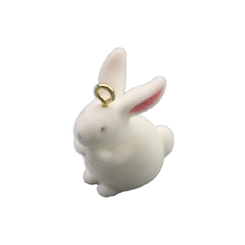 Трехмерный реалистичный кролик, аксессуар с аксессуарами, серьги, белый кролик, DIY