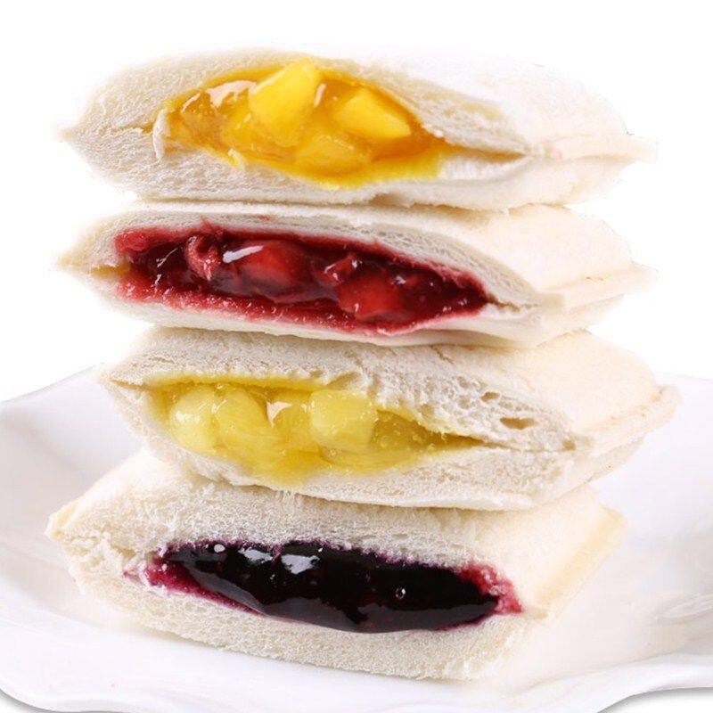 Lactic acid bacteria yoghurt small pocket bread 1000g breakfast cake pineapple sandwich purple rice bread whole box 500g