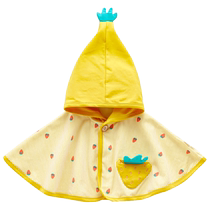 Baby cloak cloak spring and autumn newborn baby outdoor windproof hooded baby girl fashion shawl coat summer