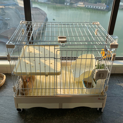  60 basic cage Guinea pig Dutch pig rabbit cage Household indoor automatic dung cleaning pet nest villa rabbit breeding cage