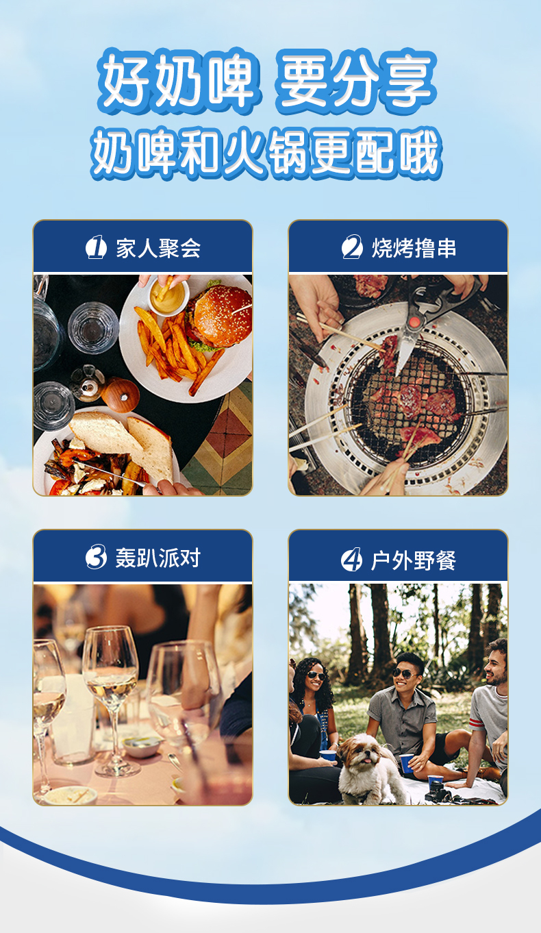 金河奶啤 300ml*6罐装 乳酸菌发酵啤酒风味饮品 图7
