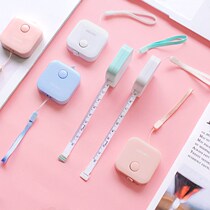 Del Candy Color Mini Portable Leather Tape Measure 1 5m Measuring Three Wings Waist Bust Measuring Soft Ruler