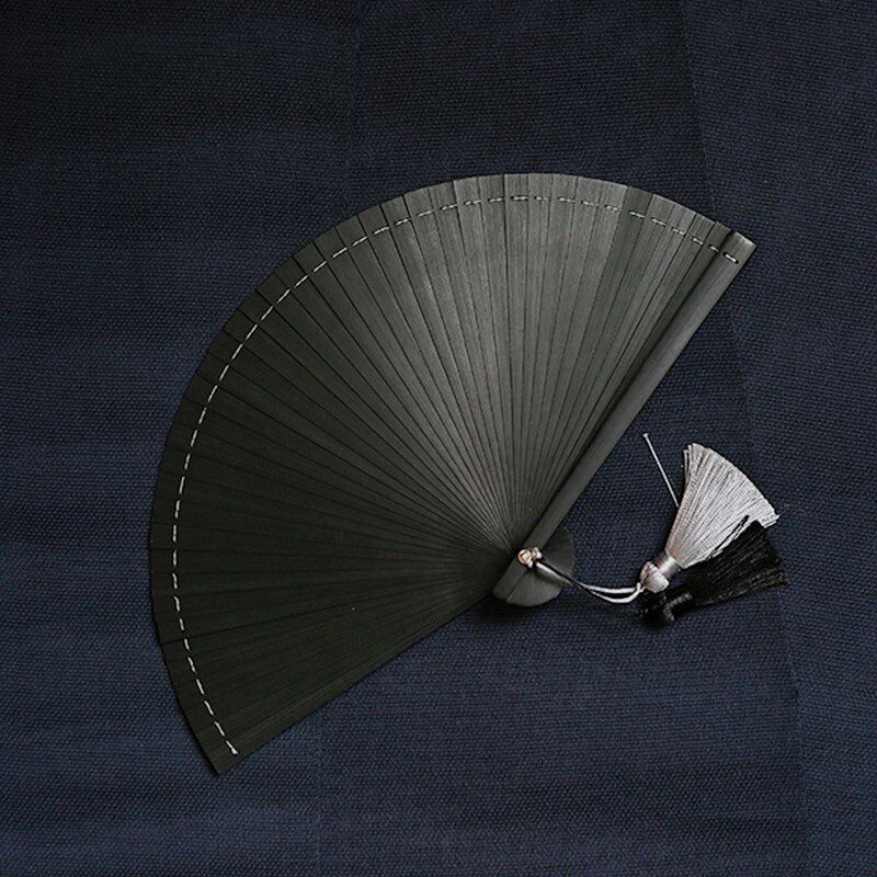 Old Gate Doors Summer Ancient Wind Fan Subfolds Fan Classical China Wind Female Style Mini Portable Folding Small Fan Mini