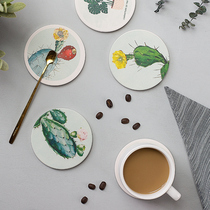 Bowl noble household products diatomaceous earth Japanese creative coaster placemat mat moisture can be customized LOGO