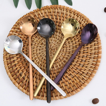 304 stainless steel coffee spoon new milk tea hanging Cup spoon dessert spoon mixing spoon
