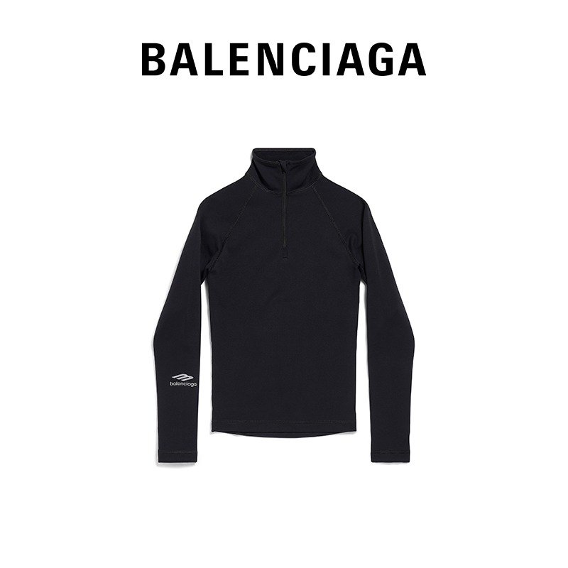 BALenciaga Parisian family SKIWEAR-3B SPORTS ICON Half-zip fit blouses-Taobao