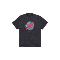 BALENCIAGA巴黎世家24冬季新品PLANET EARTH男士廓形T恤