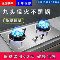 German gas stove household double stove natural gas liquefied gas desktop household gas stove fire stove