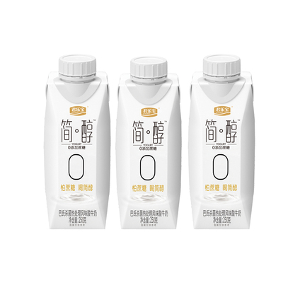 君乐宝简醇0蔗糖酸奶瓶装整箱