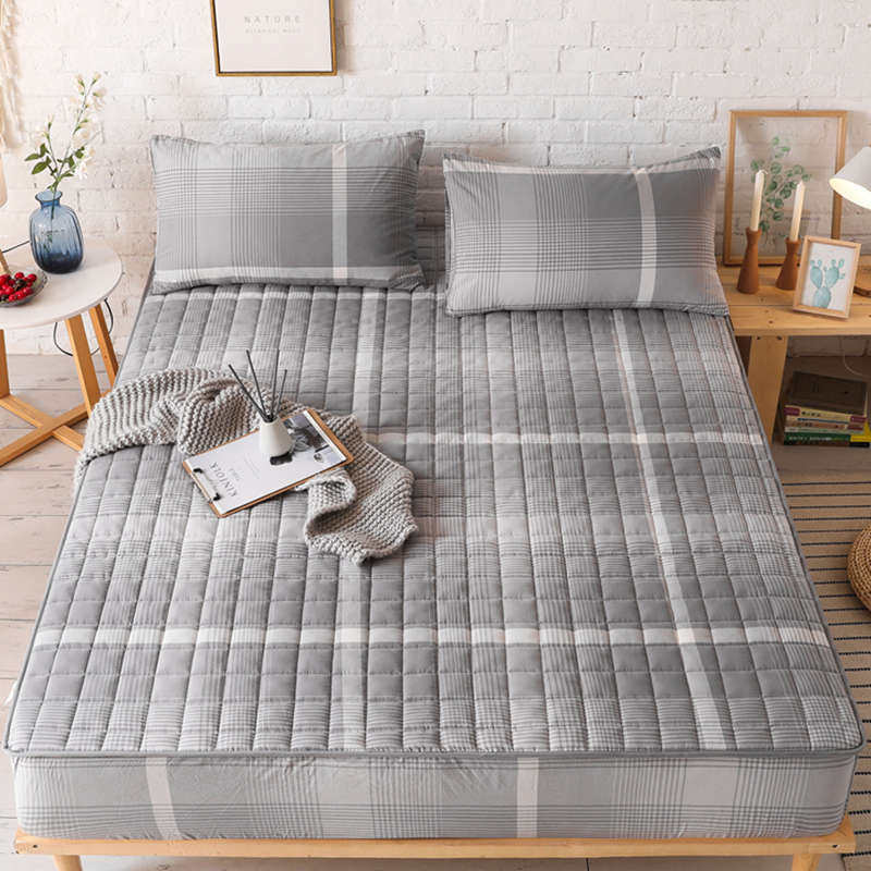 Cotton water washing cotton bed single piece dustproof bed cover cotton Simmons mattress protective cover thick cotton non-slip