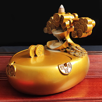 Chinese Ashtrays Retro currents turn back incense sending fathers Birthday Presents with cover Fly Ash Seals Big smoke cylinders