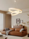 Wabi-Sabi Style Retro Circle Combination Living Room Main Light, Dining Room Tea Room Pendant Light, Creative and Unique Minimalist Homestay Room Light