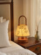 Song Dynasty aesthetic portable rechargeable small table lamp for literati and poets living room study tea room atmosphere auxiliary lamp