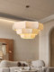 Wabi-Sabi Style Living Room Chandelier, Main Light for the Hall, 2025 New Model, Full-Spectrum French Cream Style Lighting for Dining Room and Bedroom