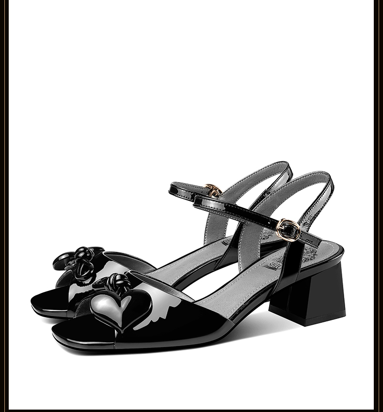 C9058 2850K GIÀY DÉP SANDAL NỮ LEMREFL THẮT NƠ BƯỚM GÓT VUÔNG MÙA HÈ MIỆNG CÁ GIÀY DÉP NỮ DA BÒ G06 SẢN PHẨM MỚI