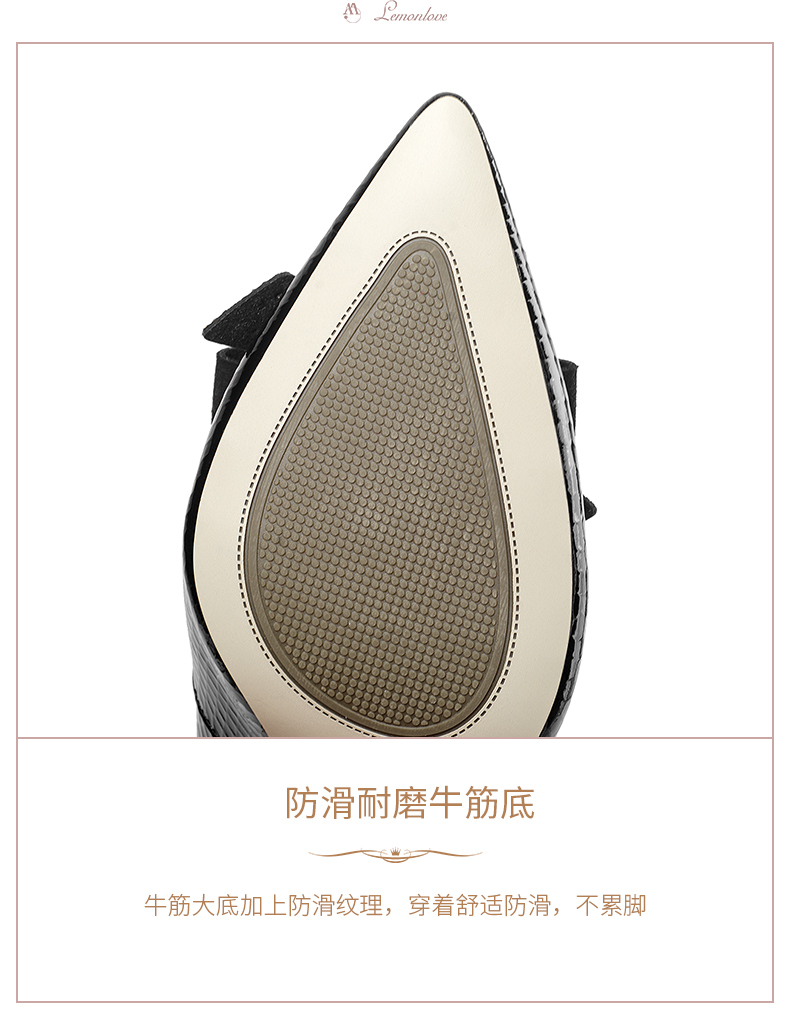 C9055 2760K GIÀY CAO GÓT NỮ LEMREFL THẮT NƠ BƯỚM MŨI NHỌN GÓT NHỌN GIÀY DÉP NỮ DA BÒ G06 SẢN PHẨM MỚI