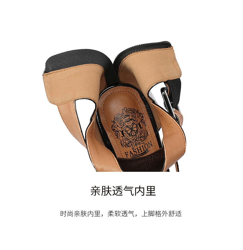 C9038 3130K GIÀY CAO GÓT NỮ LEMREFL GÓT VUÔNG MÙA HÈ GIÀY DÉP NỮ DA BÒ G06 SẢN PHẨM MỚI