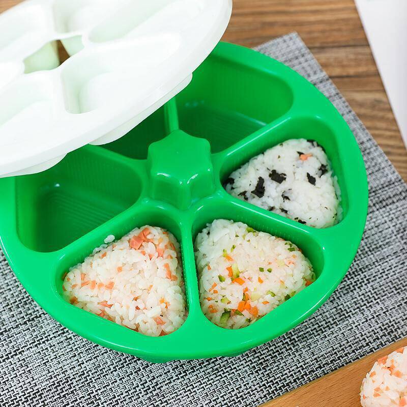 Zhenghui triangle Onigiri Bento box Japanese sushi grinding tool Six-in-one seaweed bag rice making tool mold