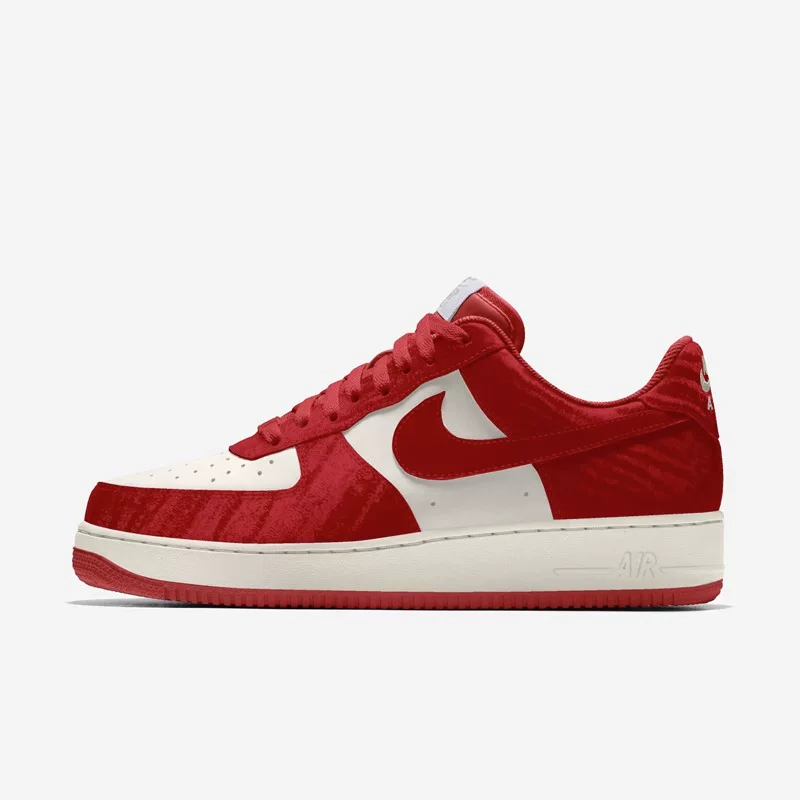 Кроссовки Nike, Nike Air Force 1, красные спортивные свадебные кроссовки для мужчин и женщин для отдыха, на заказ, для любимого