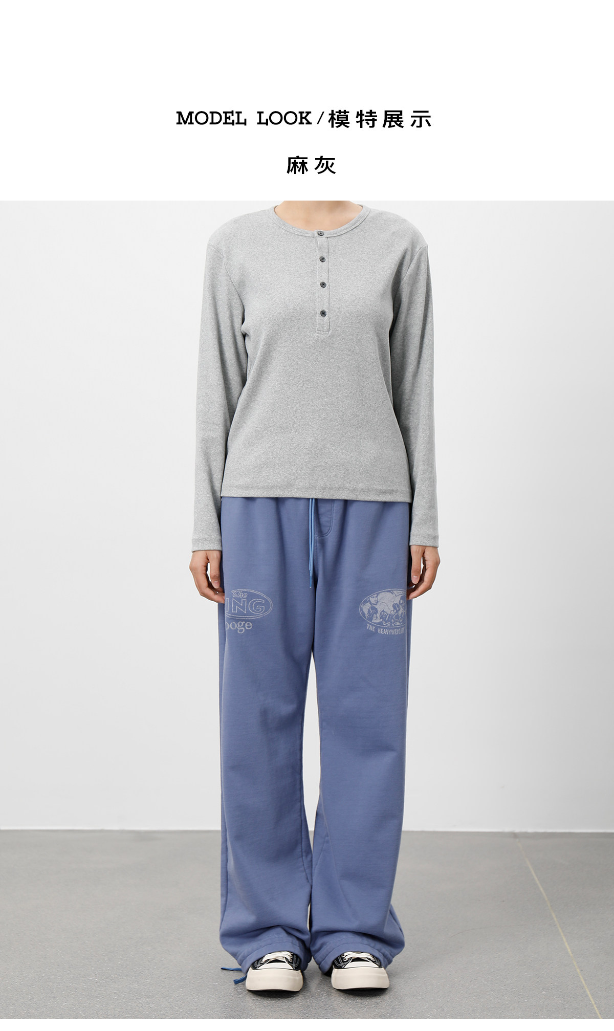 PLUS NO LOGO Slim-Fit Ribbed Henley Long-Sleeve Tee