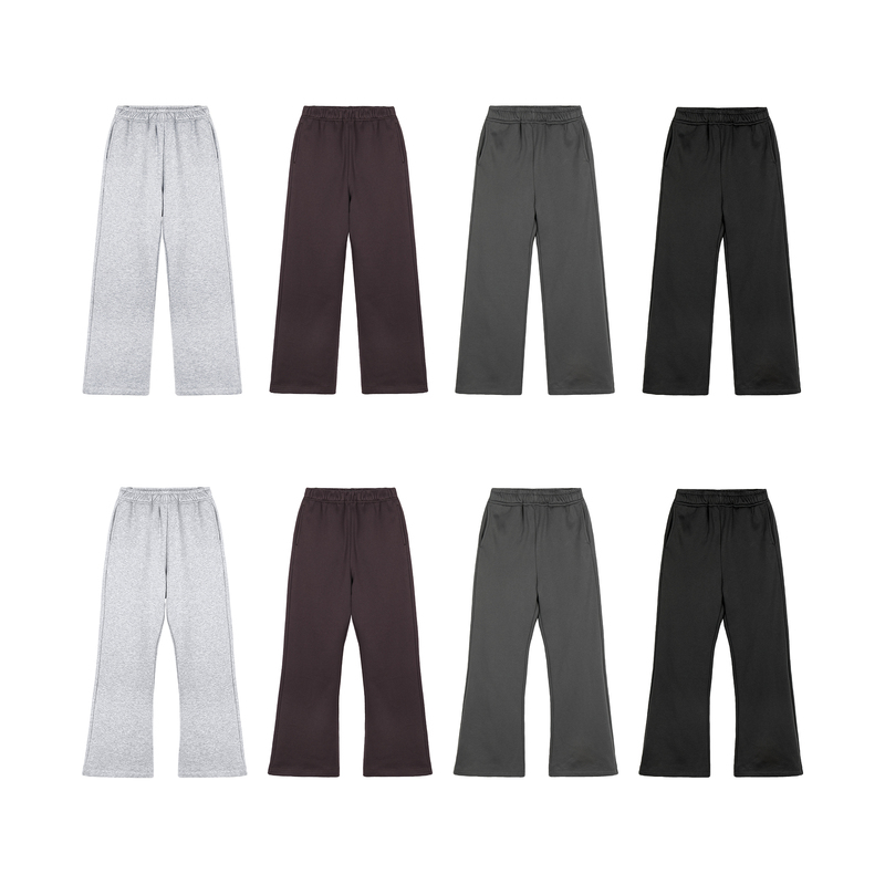 〔 Plus No Logo 〕25Aw 「Warm and Cozy Sweatpants」646 Flared/Straight-Leg Fleece-Lined Pants