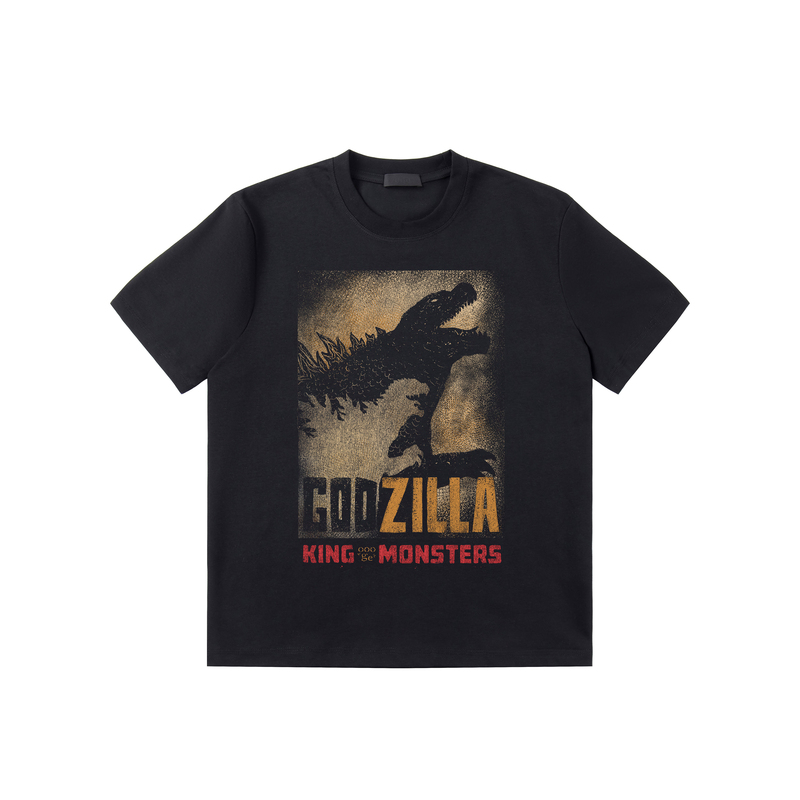 Oooge Imported Kangli Print Solona'Godzilla Short Sleeve' Digital Direct-Print Breathable and Not Stuffy Oooge Imported Kangli Print Solona'Godzilla Short Sleeve' Digital Direct-Print Breathable and Not Stuffy