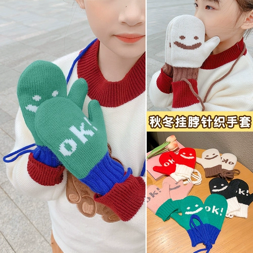 Детские демисезонные зимние флисовые удерживающие тепло милые перчатки для раннего возраста подходит для мужчин и женщин