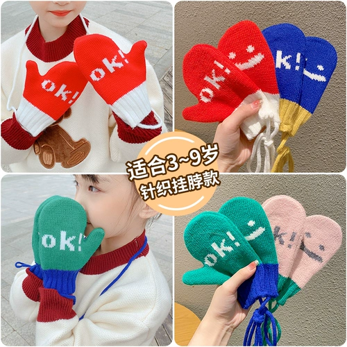 Детские демисезонные зимние флисовые удерживающие тепло милые перчатки для раннего возраста подходит для мужчин и женщин