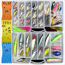 Lure bait freshwater full set of fake bait set Daquan sequins thunder frog tube worm t tail soft bait vib perch cocked mouth to kill