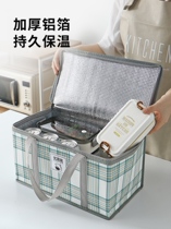 Spring Outing Supplies Outing Outdoor Picnic Bag Large Capacity Thermal Insulation Picnic Basket Handbag Portable Lunch Bag Lunch Box Bag