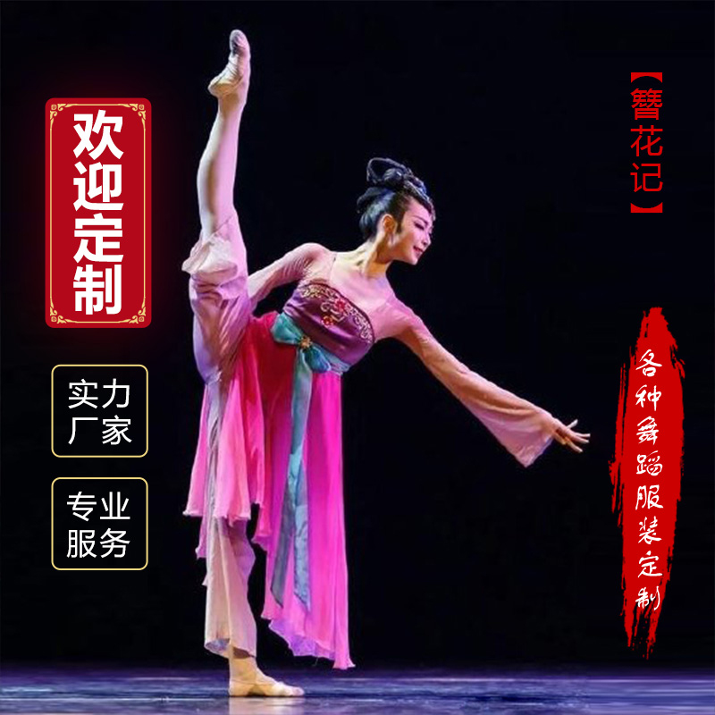 Taoli Cup Classical Dance Hairpin Huaji Dance Performance Costume Women's Solo Dance Chinese Style National Costume Art Test Customization