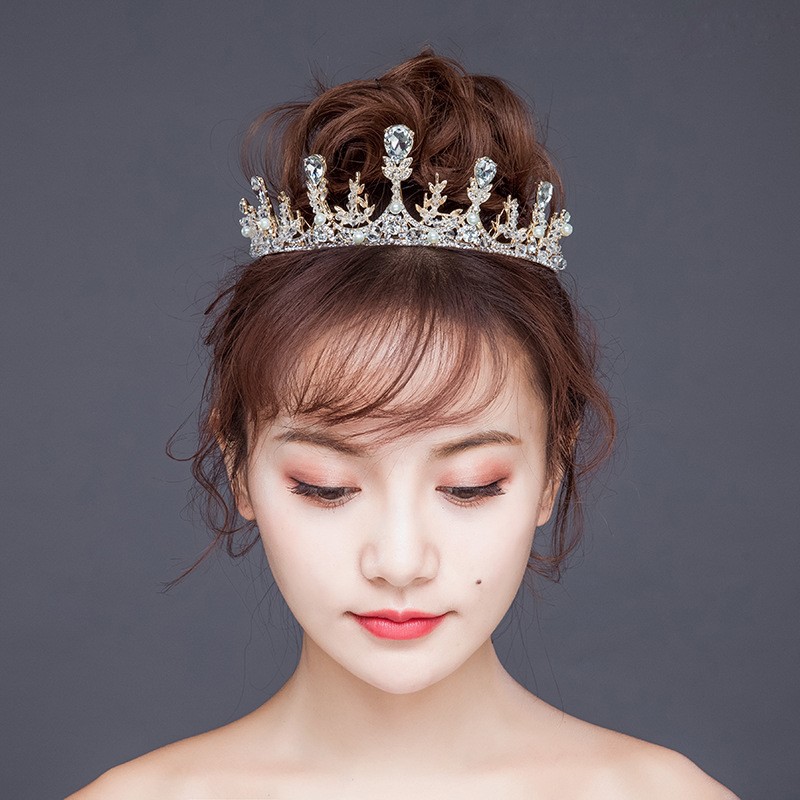  Western-style bridal headdress 2020 new crown super fairy Noble luxury female 18-year-old crown bar mitzvah
