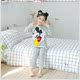 2020 trẻ em Pyjama Womens Fall Set Cô gái mùa xuân mùa thu dài tay bé bé mùa thu mỏng quần áo về nhà.