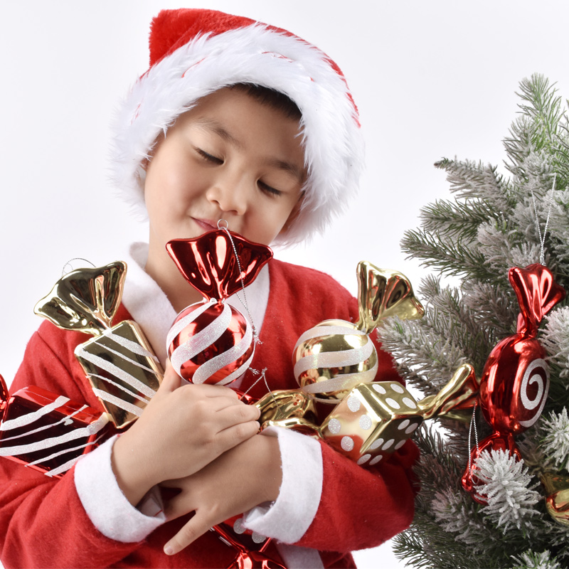 Christmas Decorations Supplies Gold Red White Candy Candy Walking Stick Dress Accessories Stage Bar Wedding Photography Arrangement Props