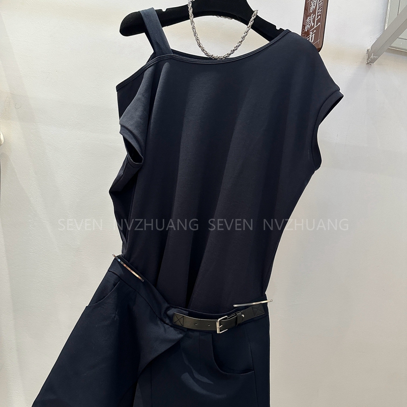 High-End European Goods 2026 Summer New Style Detachable Skirt with Off-Shoulder Tank Top Dress Sleeveless Dress Two-Piece Set High-End European Goods 2026 Summer New Style Detachable Skirt with Off-Shoulder Tank Top Dress Sleeveless Dress Two-Piece Set