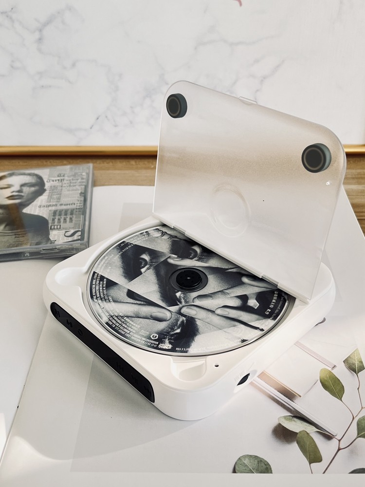 Cd Player, Repeater, Mp3 Player, Portable Music Player for Students, English Listening, Lightweight and Portable, Vinyl Cd Album Mini Player