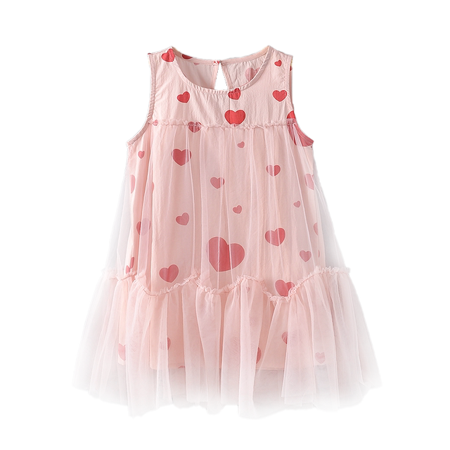 Girls' Dress 2025 Summer New Style Fashionable Little Girl Pure Cotton Skirt
