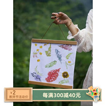 Childrens parent-child outdoor activities plant dyeing material package plant dyeing grass dyeing leaf rubbing cloth handkerchief