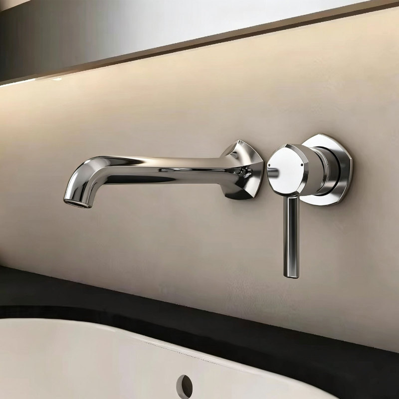 Keshi K-Ex27102T-4-Cp/Af/Rgd Wall-Mounted Built-In Water Basin Concealed Basin Hot and Cold Water Faucet