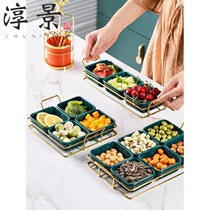 High-end fruit platter Exquisite afternoon tea tableware Modern minimalist front desk candy personality cake plate ins style