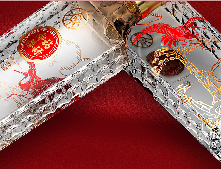 五粮液 福禄寿禧 52度浓香型 500ml*4瓶 豪华皮质礼盒 图4