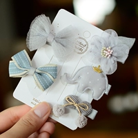 Светло -серый маленький слон (плоский клип)