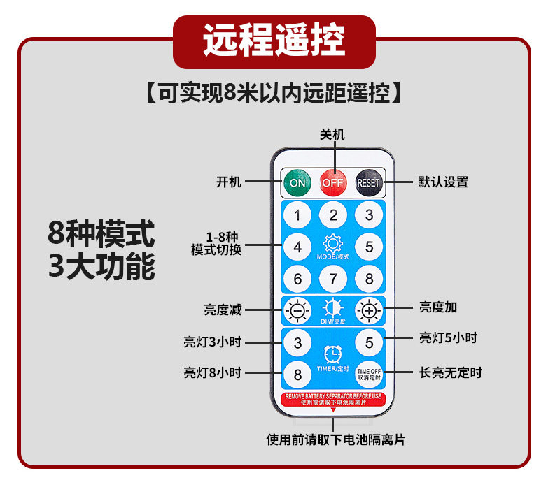 Китайский фонарик 太阳能户外小红灯笼串灯过年春节彩灯2026年新款新年味氛围装饰灯